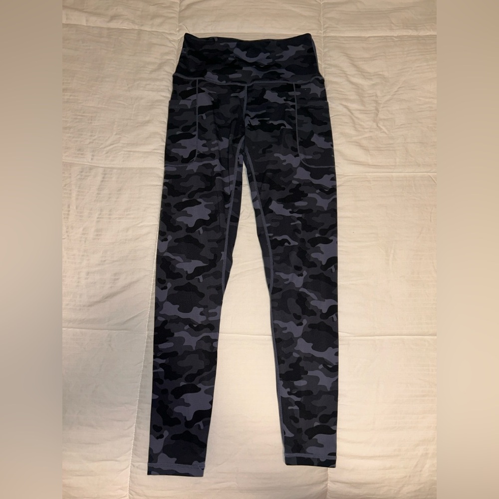 Women’s Blue Camouflage Leggings